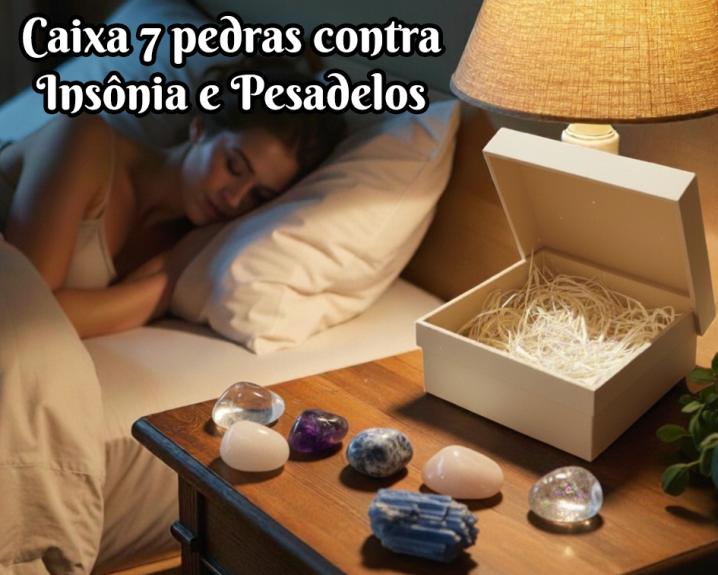 Caixa Pedras Contra Ins&ocirc;nia e Pesadelos
