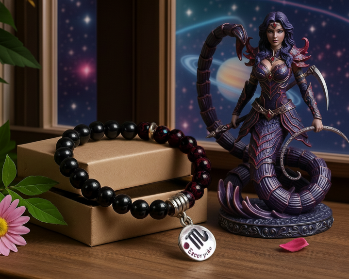 Pulseira Pedras do Signo de Escorpião 