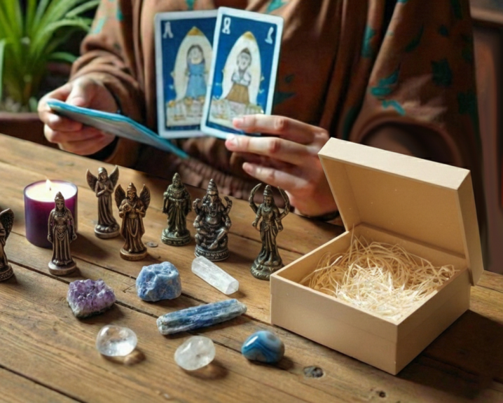 Caixa Pedras para Conex&atilde;o com Guias Espirituais