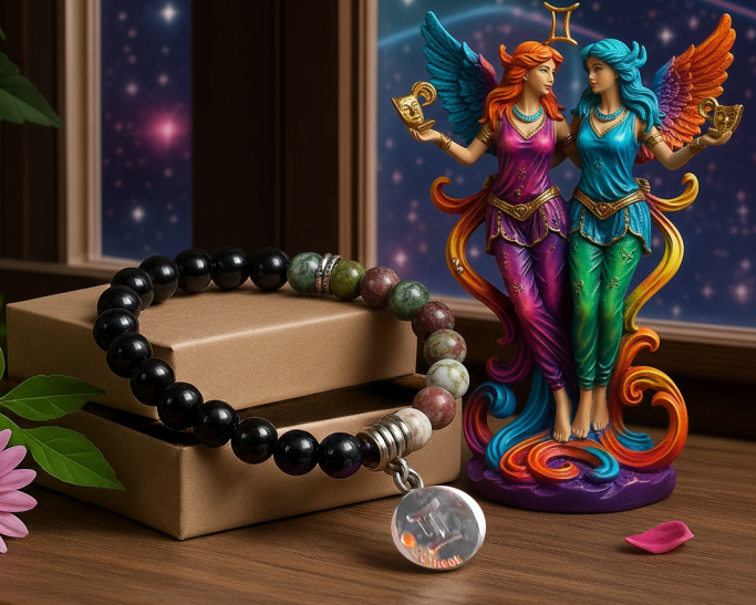 Pulseira Pedras do Signo de Gêmeos 