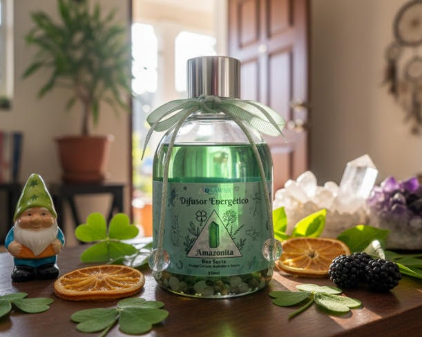 Difusor de Boa Sorte com Amazonita