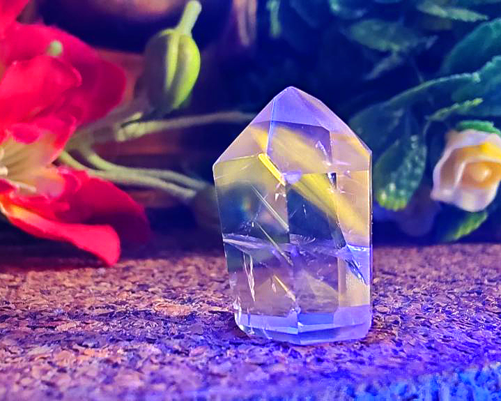 Ponta de Cristal Powelite (Brilha na Luz Negra UV) RARO 11g