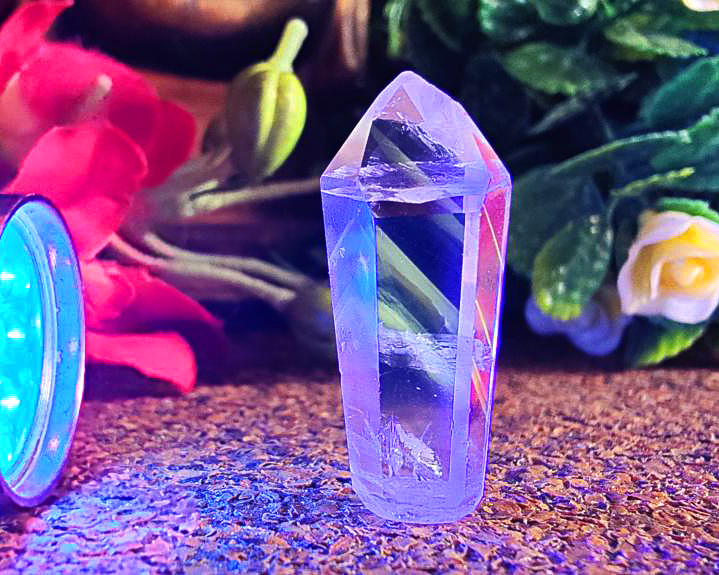 Ponta de Cristal Powelite (Brilha na Luz Negra UV) RARO 9g
