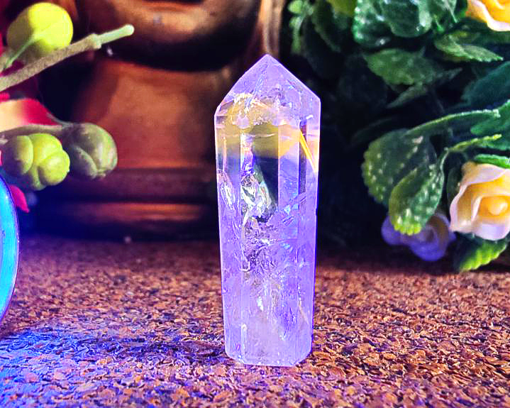 Ponta de Cristal Powelite (Brilha na Luz Negra UV) RARO 9g