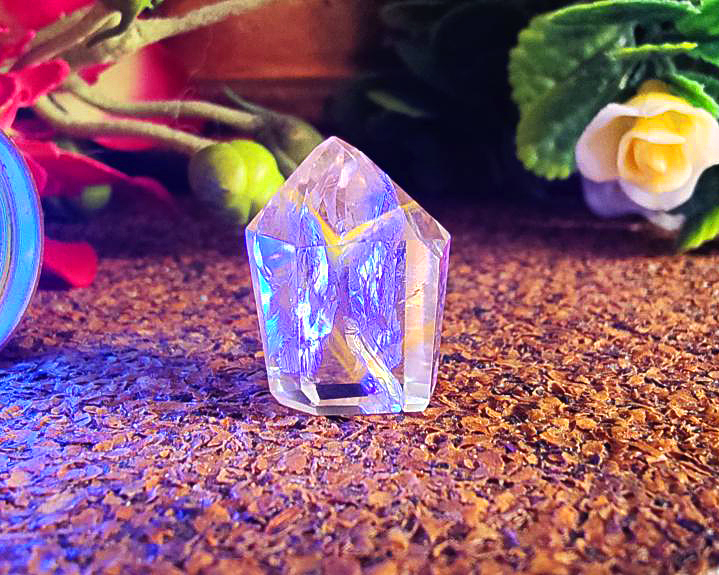 Ponta de Cristal Powelite (Brilha na Luz Negra UV) RARO 9g