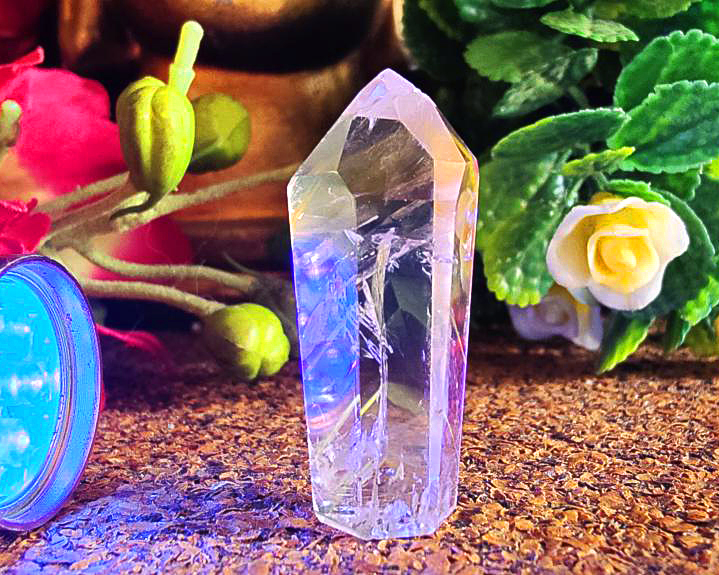 Ponta de Cristal Powelite (Brilha na Luz Negra UV) RARO 14g