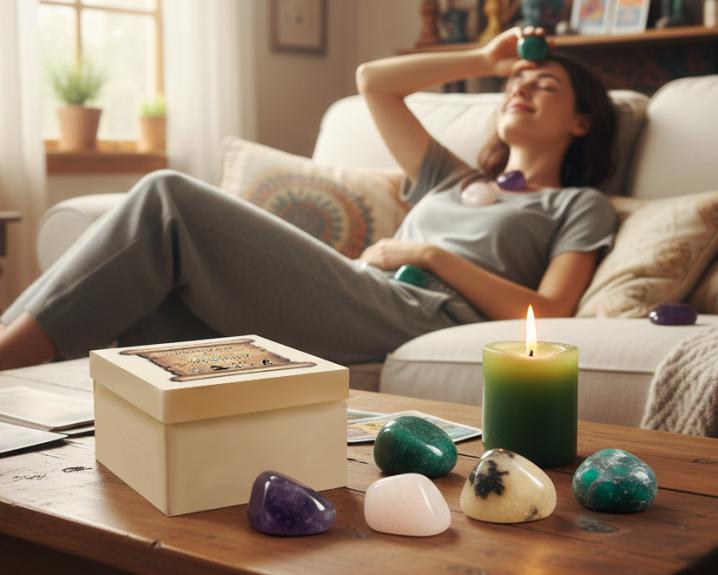 Caixa Pedras Para Alívio de Dores 