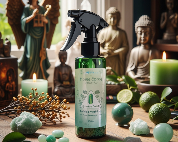Home Spray de Quartzo Verde- Sa&uacute;de e Vitalidade 150 ml