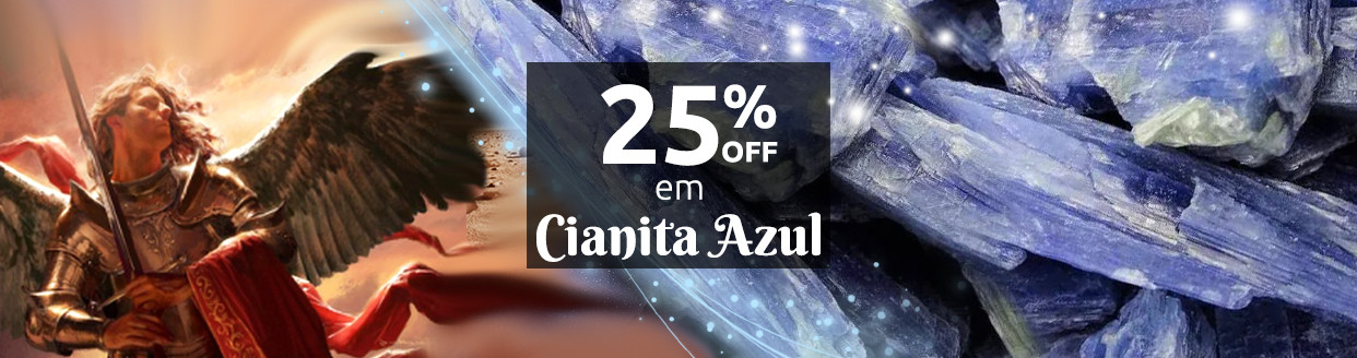 25%OFF em Cianita Azul